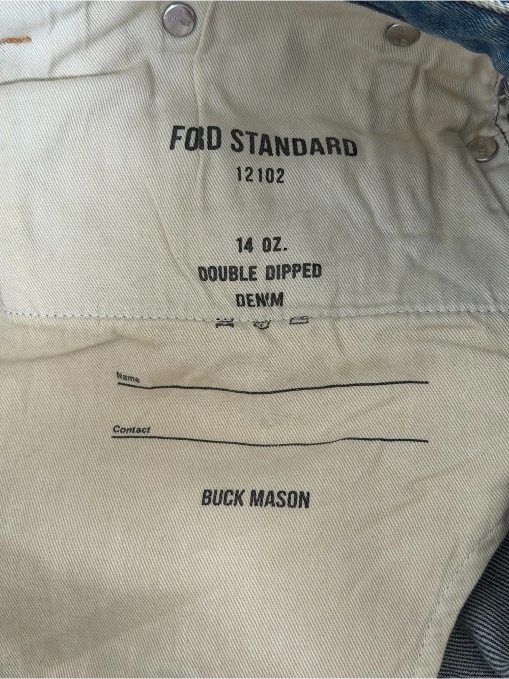 Buck Mason size 32x34